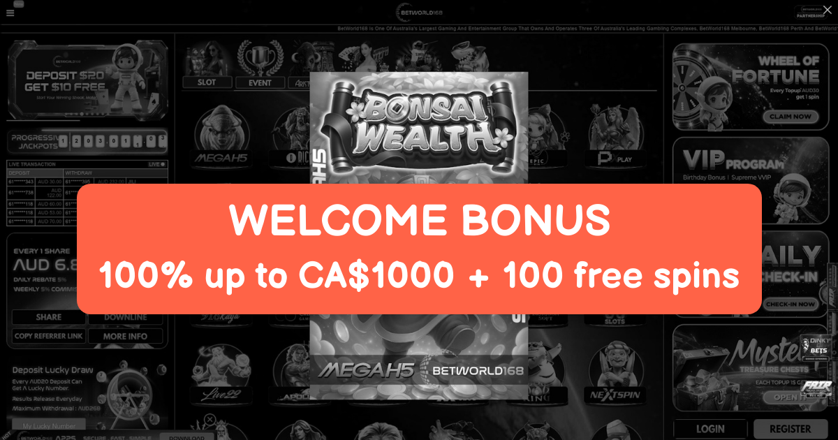 BetWorld Casino welcome bonus