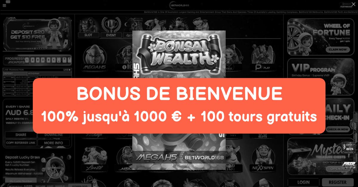 BetWorld Casino welcome bonus