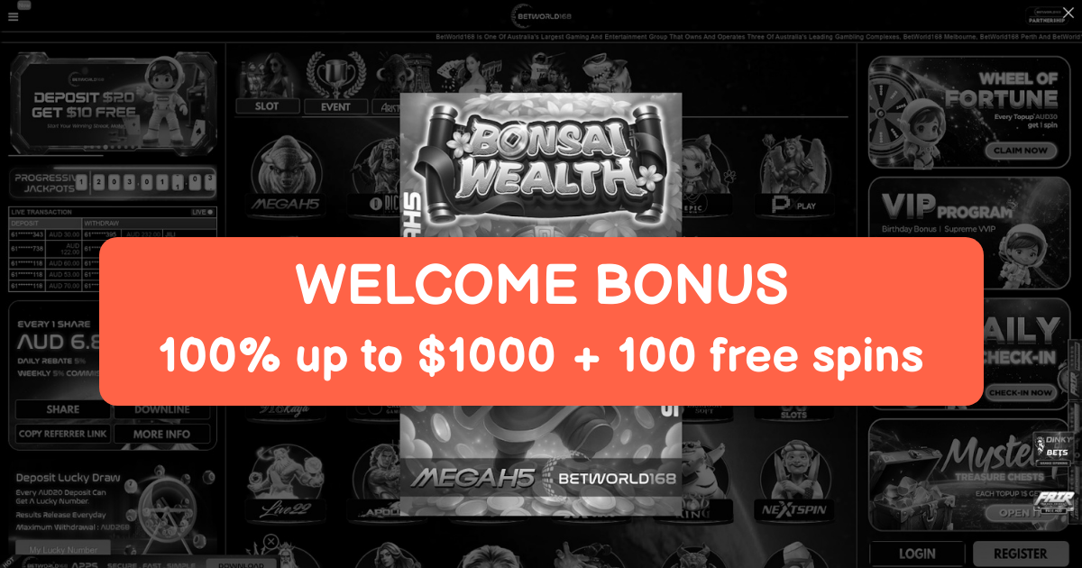 BetWorld Casino welcome bonus